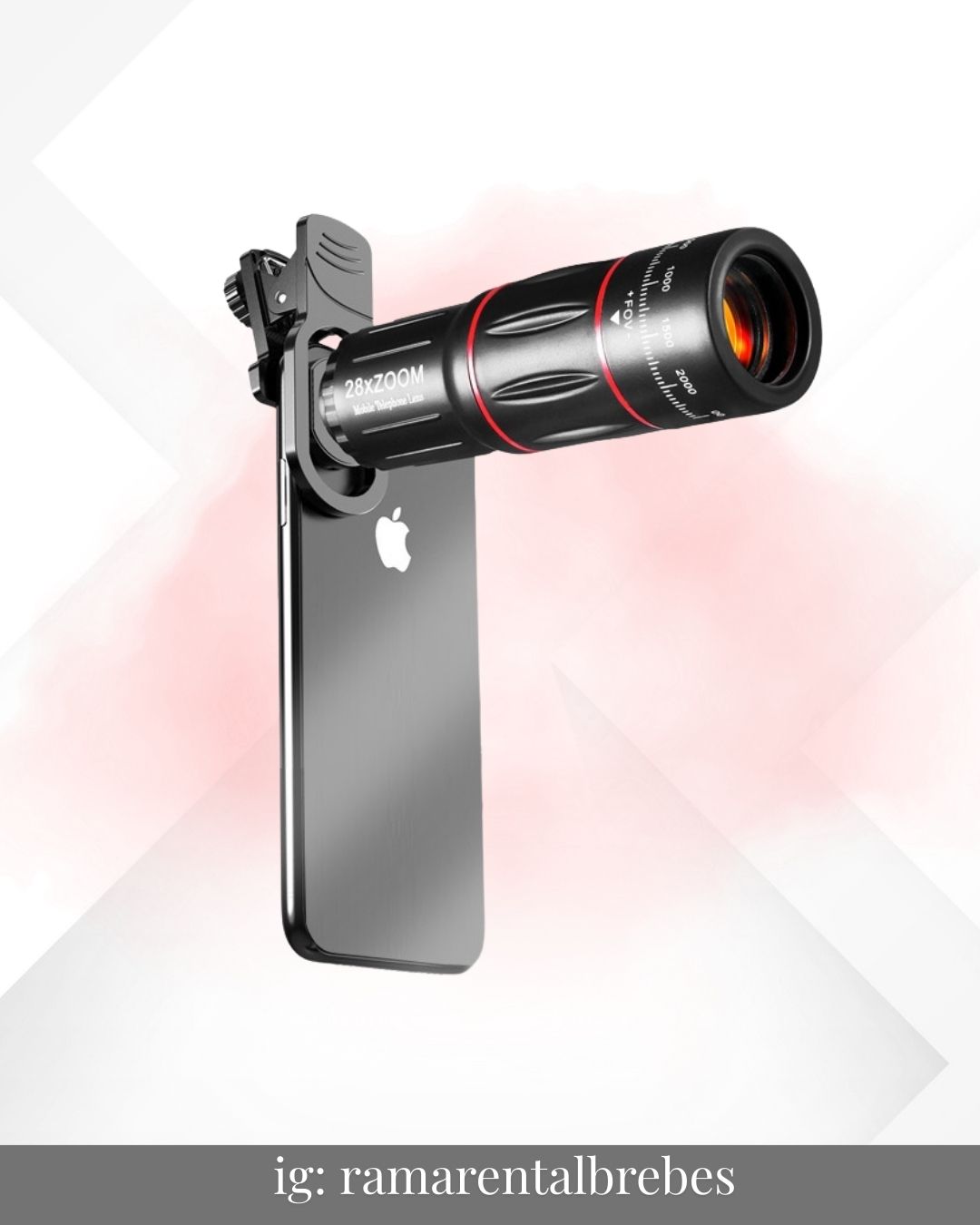 Lensa Apexel 25x + tripod