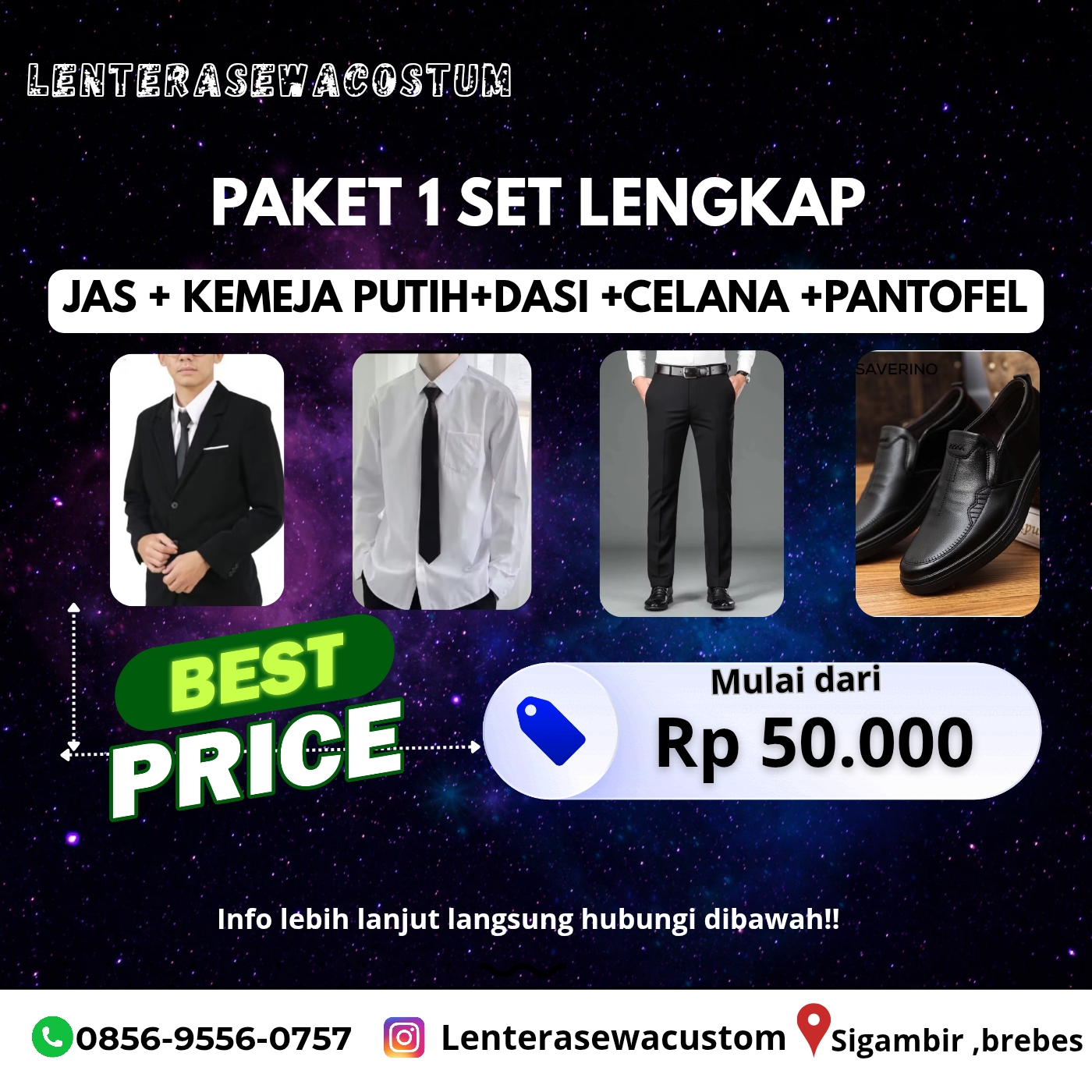 Paket Premium – Set Jas Lengkap Pria